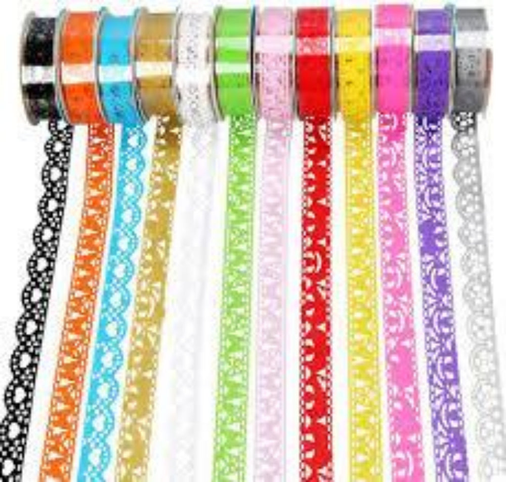 Lace Tape/Bud Silk Stationery Stickers